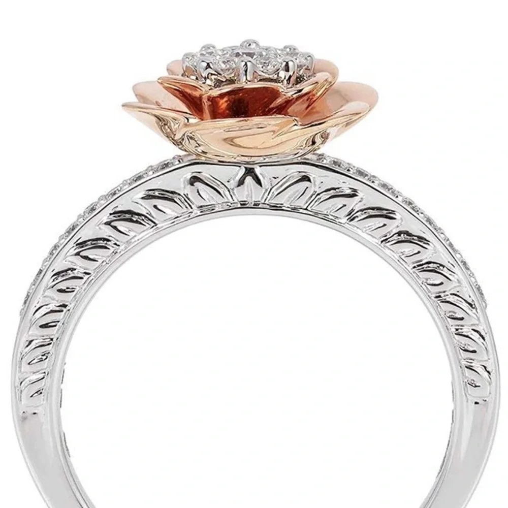 NEW Enchanted Disney Belle Rose Ring